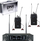 Sistem monitorimi në vesh DNA IN-EAR Double, wireless, UHF 518–542 MHz, i zi