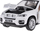 Makine lodër BMW X6, metal, shkallë 1:32, me dritë edhe zë, e bardhë