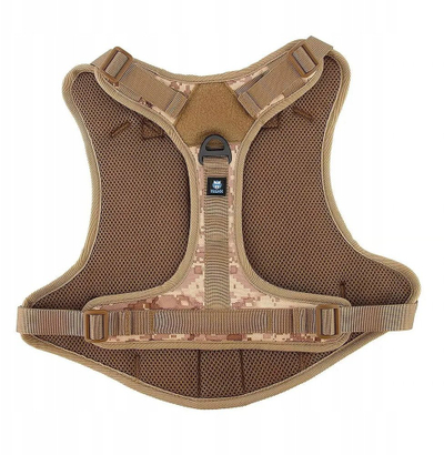 Parzmore për qen Amiplay Tactical XL, set me qafore dhe zinxhir, kafe