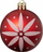 Set toptha Krishtlindjesh Atmosphera Colorama de Noel, 25 copë, 6cm, të kuq e të bardhë