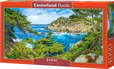 Puzzle Castorland Californian Coast, 4000 pjesë, 138 x 68 cm, shumëngjyrësh