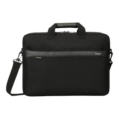 Çantë laptopi Targus GeoLite EcoSmart Slim Brief, 17.3", me rrip shpatulle, e zezë