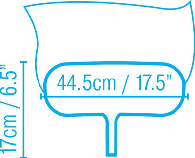 Rrjetë pastrimi për pishinë Bestway, 44.5x16.5cm, për doreza 30mm, blu