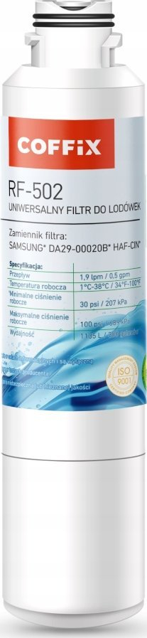 Filtër uji frigoriferi COFFIX RF-502, zëvendësues për Samsung DA29-00020A/B, 1135L