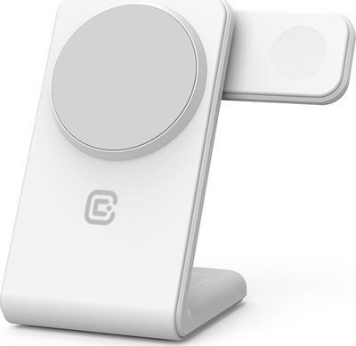 Karikues wireless Crong MagSpot 3 në 1 MagSafe, për iPhone Apple Watch AirPods, i zi