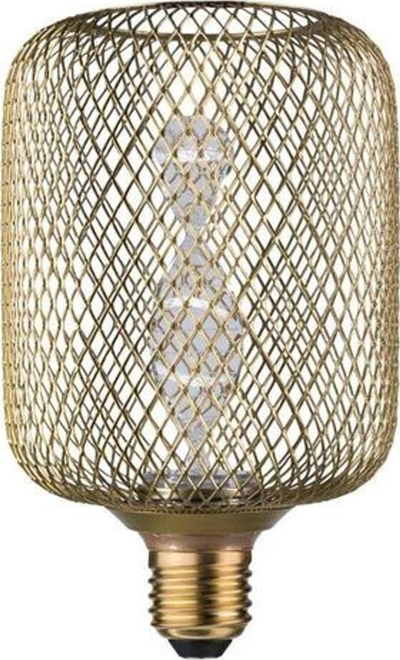 Llambë LED për zbukurim Paulmann Metallic Glow Cyl Helix, E27, dritë e ngrohtë, ngjyrë bronzi