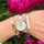 Orë dore Lotus Swarovski L18563/1