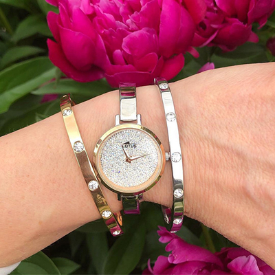 Orë dore Lotus Swarovski L18563/1