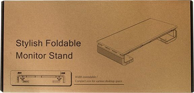 Stendë ergonomike për monitor Kronborg, 420–520 mm, 2x USB 3.0, 1x USB C, e zezë
