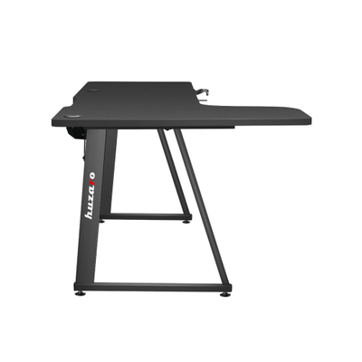 Tavolinë gaming Huzaro Hero 7.7, 160x60 cm, këndore, e zezë
