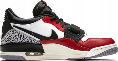 Atlete Nike Jordan Air Legacy 312 Low, për meshkuj, të bardha të zeza të kuqe