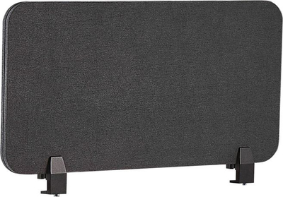 Panel ndarës për tavolinë WALLY Desk Screen, 80 x 40 cm, akustik, gri e errët