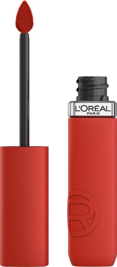 Llak buzësh L'Oréal Paris Infaillible Matte Resistance 400 Spill The Tea, mat, 5ml, i kuq