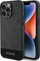 Mbulesë telefoni Guess 4G Bottom Stripe për iPhone 15 Pro Max, lëkurë eko, gri e errët