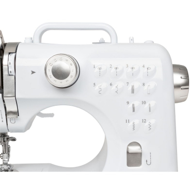 Makine qepëse Clatronic NM 3795, 12 programe, LED, e bardhë argjendtë