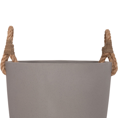Vazo e brendshme TRYLL HM4690L, fiber cement, 40cm, gri me litar