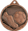 Medalje futbolli Victoria Sport Steel Medal, çelik, ngjyrë kafe