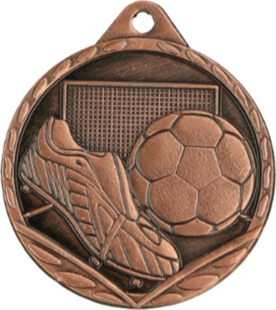 Medalje futbolli Victoria Sport Steel Medal, çelik, ngjyrë kafe