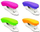 Kapëse letrash Easy Stationery Plastic Stapler, 25 fletë, plastike, ngjyra fluoreshente