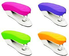 Kapëse letrash Easy Stationery Plastic Stapler, 25 fletë, plastike, ngjyra fluoreshente
