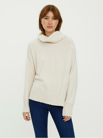 Triko Vero Moda VMDOFFY Regular Fit 10231324 Birch MELANGE