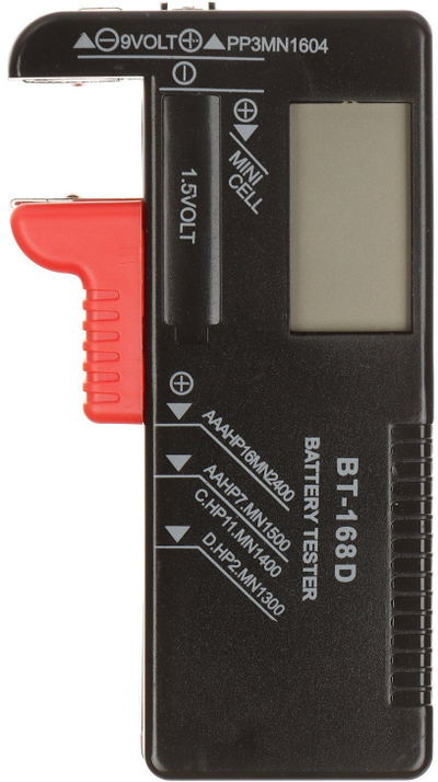 Testues baterish FAV Aku Test Digital, ekran LCD, universal, gri