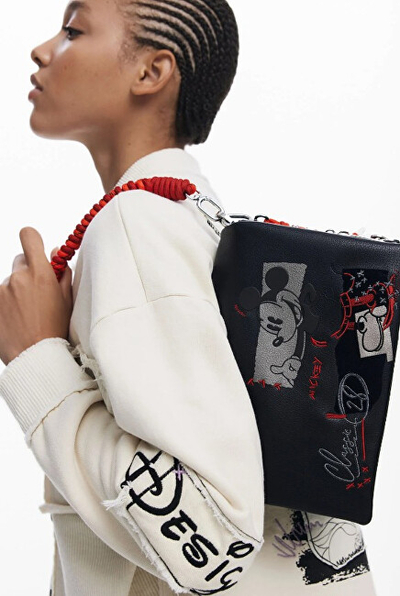 Çantë për femra Desigual Mickey Rock Dortmund, e zezë
