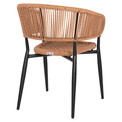 Kolltuk alumini Eulo 55,5x63,5x78Hcm (HM5783.13), zezë/ bezhë