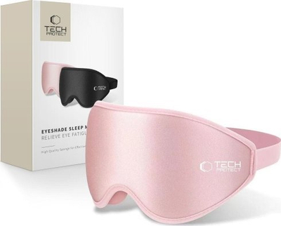 Maskë gjumi Tech-Protect, dizajn 3D, memory foam, rozë