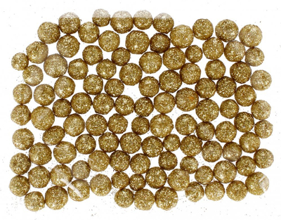 Toptha dekorativë stiropori Craft With Fun, 8mm, 4.5g, ngjyrë ari