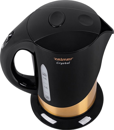 Çajnik elektrik Zelmer ZCK7630 Crystal, 1.7L, 2200W, i zi gold