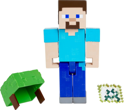 Figurë loje Educa Borras Minecraft, 8 cm, me nyje që lëvizin, shumëngjyrëshe