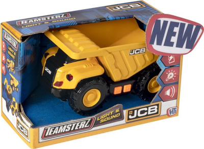 Kamion lodër JCB Teamsterz Small Dump Truck, me dritë edhe zë, i verdhë