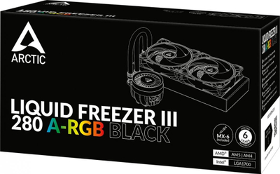 Ладилник Arctic Liquid Freezer III 280 A-RGB, црн