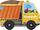 Libër lodër Aksjomat World on Wheels Dump Truck, për kalamaj, në formë kamioni, shumëngjyrësh