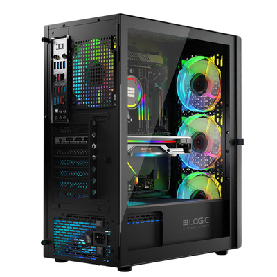 Kutia kompjuterike Logic Concept Aramis, MIDI Tower, ARGB, e zezë