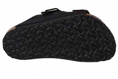 Sandale për kalamaj Birkenstock Arizona Kids, material Birko-Flor, Regular Fit, të zeza