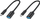 Adapter USB Conceptronic ABBY11B, USB C në USB A OTG, set 2 copë, 20cm, i zi