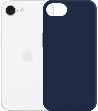 Маска за телефон 3MK Silicone Case за Apple iPhone 16e, силикон, темно сина