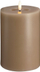Qiri dekorativ LED Moods & More Pillar, 99x150mm, me telekomandë, ngjyrë rëre