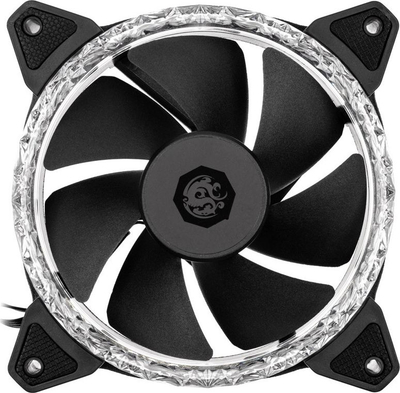 Ventilatorë për kasë Bitspower Touchaqua Notos Xtal 120, set me 3 copë 120mm, DRGB, të zinj
