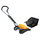 Kositëse bari Fiskars, 17", pa motor, zezë/ portokalli