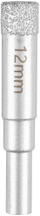 Sharrë cilindrike diamant Graphite 56T729, 12 mm, për pllaka dhe gur, argjendtë