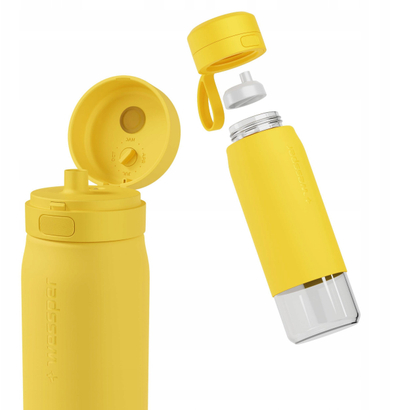 Shishe filtruese WESSPER B2 Glass Actitex, 700 ml, e verdhë