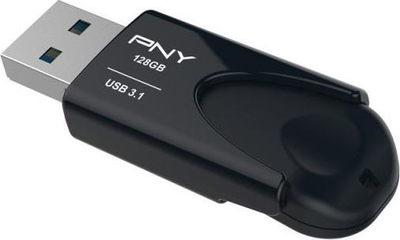 USB PNY Attache 4 FD128ATT431KK-EF, 128GB, 3.1, e zezë