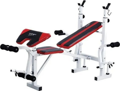 Клупа за тегови Fitness Equipment Weight Bench, прилагодлива, за теретана, црна