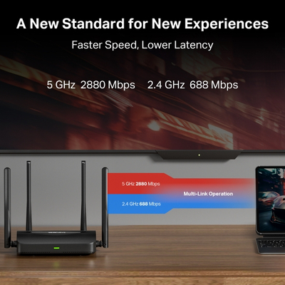 Ruter Mercusys BE3600, Wi-Fi 7