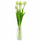 Buqetë artificiale Saska Garden Tulip, 5 copë, 39cm, e bardhë