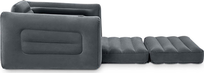 Karrige krevati Intex Pull-out Lounge Chair, 109 cm, vinyl, gri