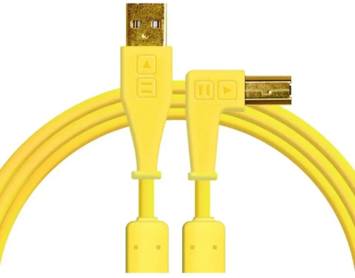 Kabllo USB DJ TECHTOOLS Chroma Cable, 1.5 m, me kënd të djathtë, e verdhë